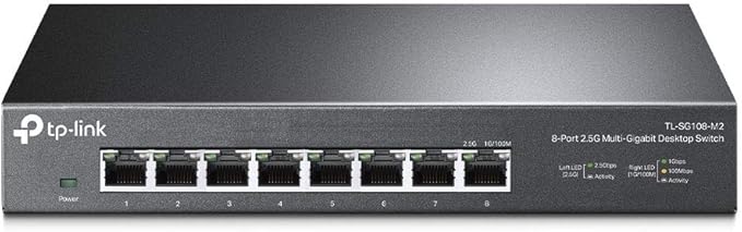 TP-Link TL-SG108-M2 スイッチングHUB 2.5Gbps対応 8ポート 金属筐体